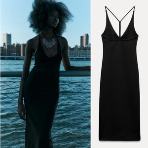 Zara Black Backless Dress